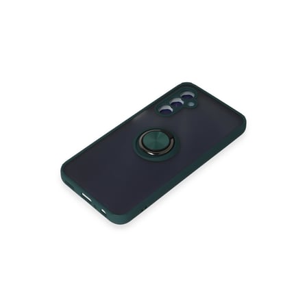 Galaxy M34 5G Kılıf Montreal Yüzüklü Silikon Kapak - Yeşil