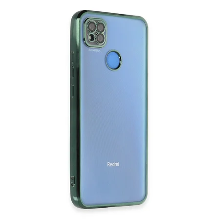 Redmi 9C Kılıf Razer Lensli Silikon - Yeşil