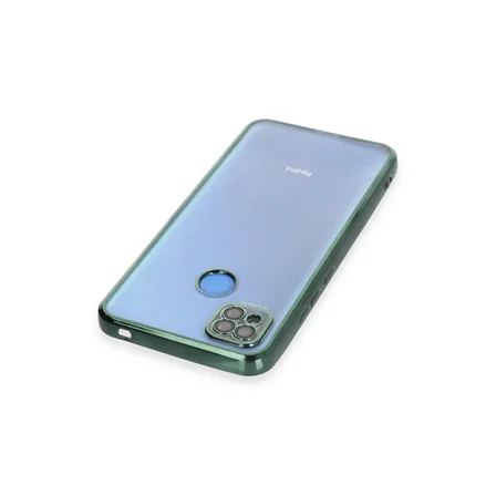 Redmi 9C Kılıf Razer Lensli Silikon - Yeşil