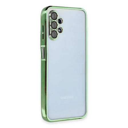 Galaxy A13 4G Kılıf Razer Lensli Silikon - Yeşil