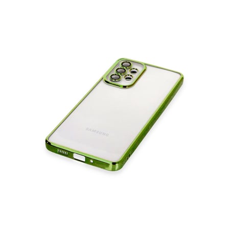 Galaxy A53 5G Kılıf Razer Lensli Silikon - Yeşil