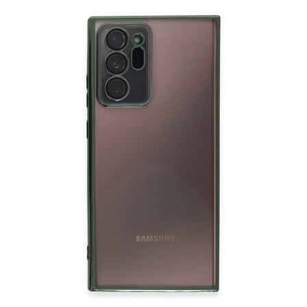 Galaxy Note 20 Ultra Kılıf Razer Lensli Silikon - Yeşil