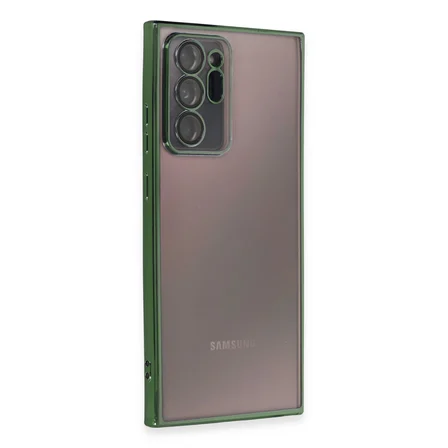 Galaxy Note 20 Ultra Kılıf Razer Lensli Silikon - Yeşil