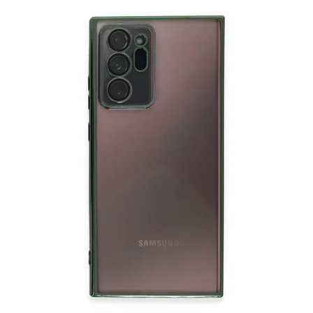 Galaxy Note 20 Ultra Kılıf Razer Lensli Silikon - Yeşil