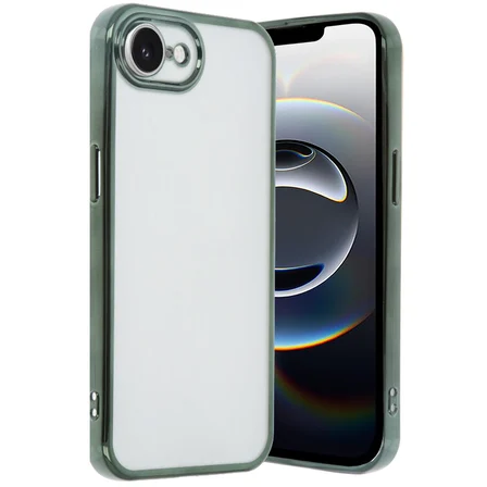 iPhone 16E Kılıf Razer Lensli Silikon - Yeşil