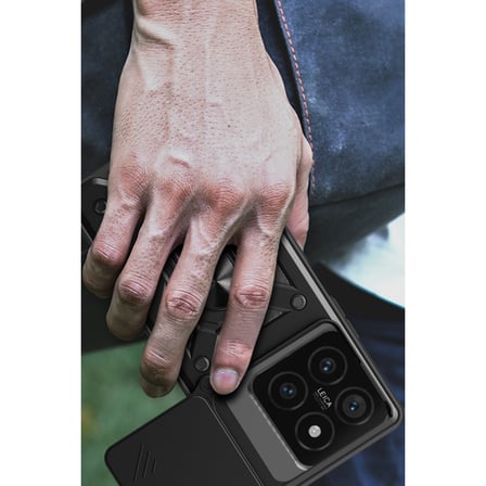 Mi 14T Pro Kılıf Pars Lens Yüzüklü Silikon - Yeşil