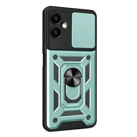 Galaxy A07 4G Pars Lens Yüzüklü Silikon - Yeşil