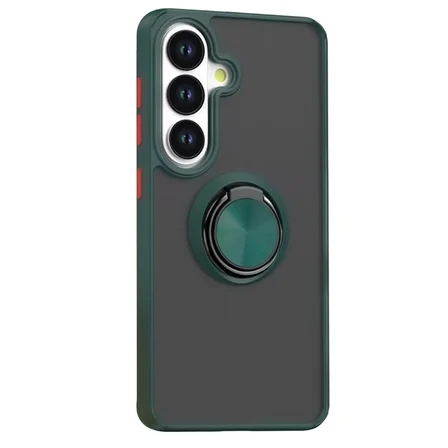 Galaxy S26 Plus Montreal Yüzüklü Silikon Kapak - Yeşil