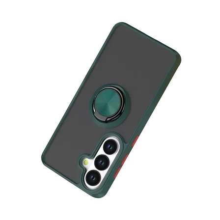 Galaxy S26 Plus Montreal Yüzüklü Silikon Kapak - Yeşil