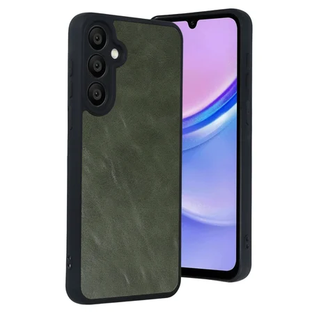 Galaxy A57 5G Aras Deri Kapak - Yeşil