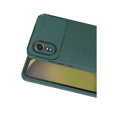 Galaxy XCover 7 Kılıf Auto Focus Karbon Kapak - Yeşil