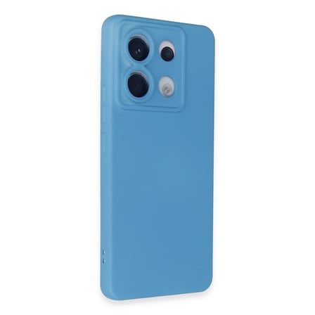 Redmi Note 13 Pro 5G Kılıf Nano içi Kadife Silikon - Mavi