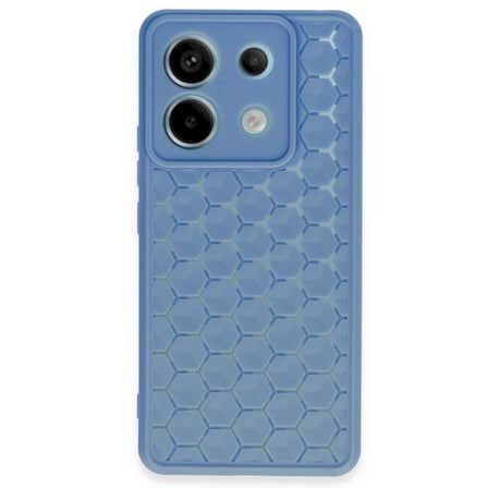 Redmi Note 13 Pro 5G Kılıf Petek Silikon Kapak - Mavi