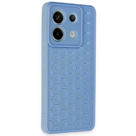 Redmi Note 13 Pro 5G Kılıf Petek Silikon Kapak - Mavi