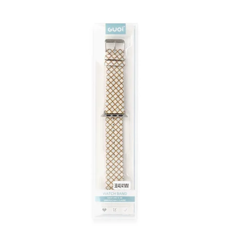 Watch 38mm Karo Motif Kordon - Mavi