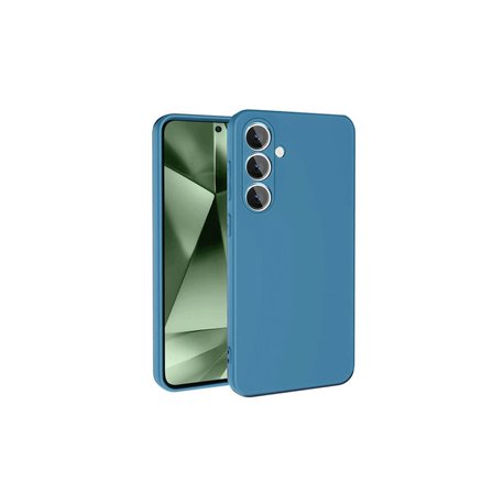 Galaxy S24 FE Kılıf Nano içi Kadife Silikon - Mavi
