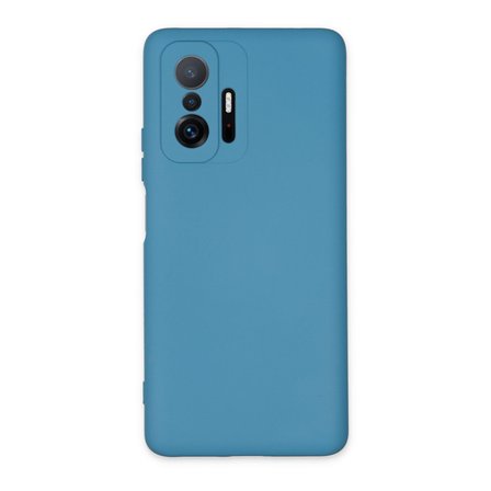 Mi 11T Pro Kılıf Nano içi Kadife Silikon - Mavi