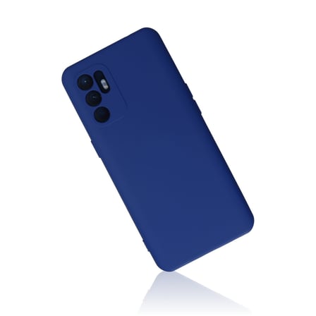 Reno 6 Kılıf Nano içi Kadife Silikon - Mavi