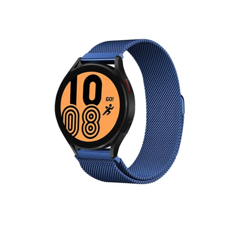 Erdo Ticaret Samsung Galaxy Watch 4 Metal Mıknatıslı Kordon Mavi