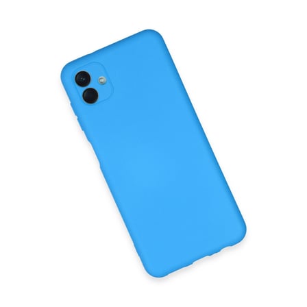 Galaxy A04E Kılıf Nano içi Kadife Silikon - Mavi