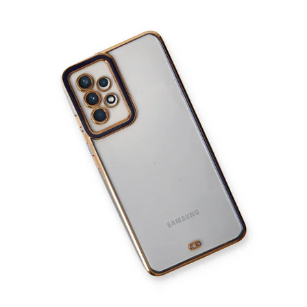 Galaxy A33 5G Kılıf Liva Lens Silikon - Mavi