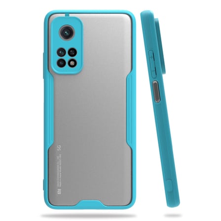 Erdo Ticaret Xiaomi Mi 10T Pro Kılıf Mavi Termoplastik Poliüretan Silikon Arka Kılıf