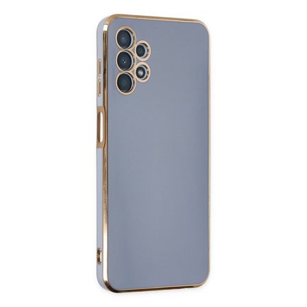 Galaxy A13 4G Kılıf Volet Silikon - Mavi