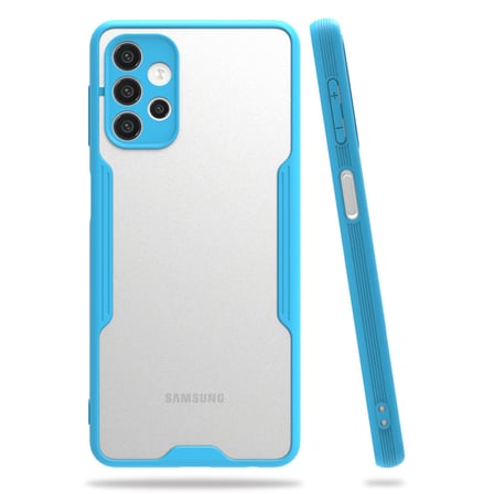 Galaxy A52 Kılıf Platin Silikon - Mavi