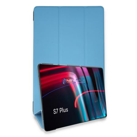 Galaxy T970 Tab S7 Plus 12.4 Kılıf Tablet Smart Kılıf - Mavi