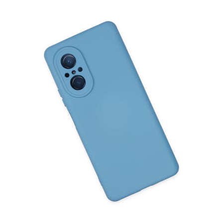 Nova 9 SE Kılıf Nano içi Kadife Silikon - Mavi