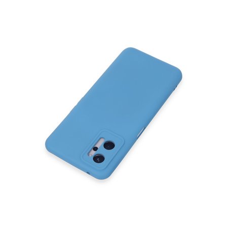 Erdo Ticaret Realme 9i 4G Kılıf Nano Silikon Mavi Kadife İçi
