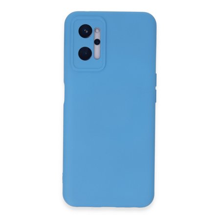 Erdo Ticaret Realme 9i 4G Kılıf Nano Silikon Mavi Kadife İçi
