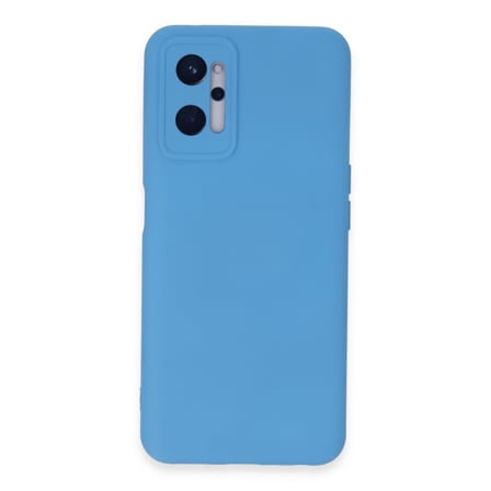 Realme 9i 4G Kılıf Nano içi Kadife Silikon - Mavi
