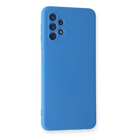 Galaxy A52 Kılıf Nano içi Kadife Silikon - Mavi