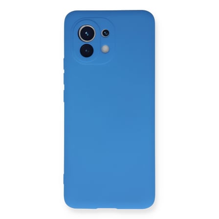 Mi 11 Kılıf Nano içi Kadife Silikon - Mavi