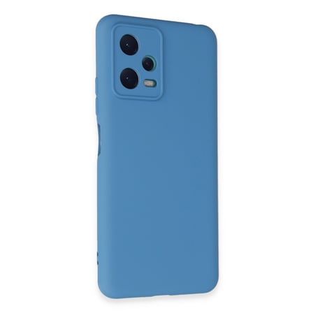 Redmi Note 12 5G Kılıf Nano içi Kadife Silikon - Mavi
