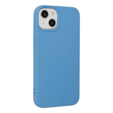 iPhone 14 Plus Kılıf Nano içi Kadife Silikon - Mavi