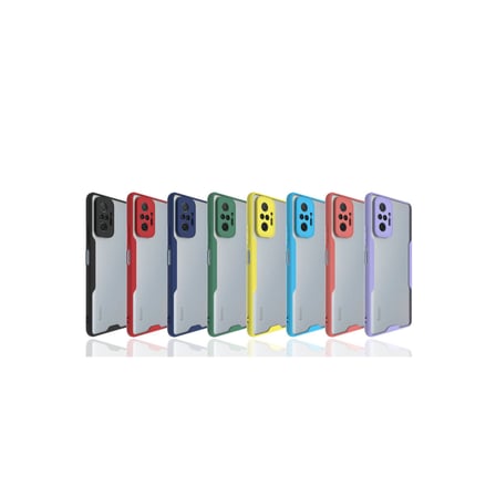 Note 10 Pro Kılıf Platin Silikon - Mavi