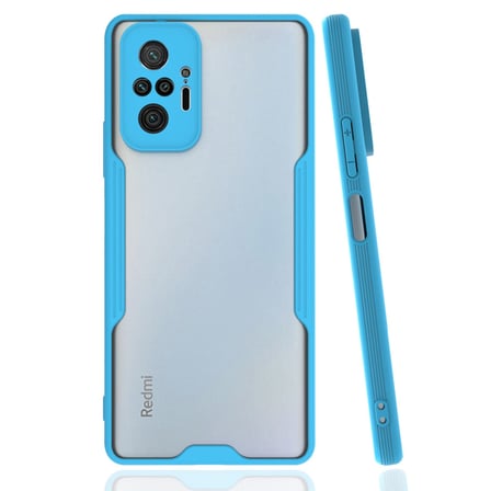 Redmi Note 10 Pro Kılıf Platin Silikon - Mavi