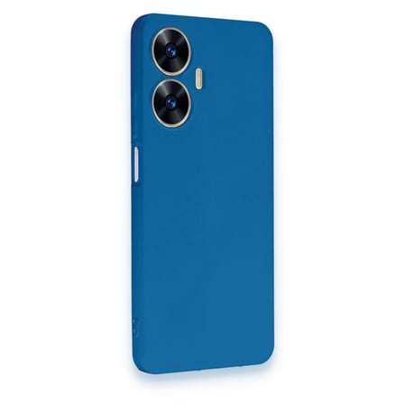 Realme C55 Kılıf First Silikon - Mavi