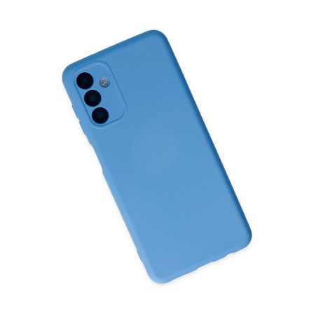 Galaxy A04S Kılıf Nano içi Kadife Silikon - Mavi