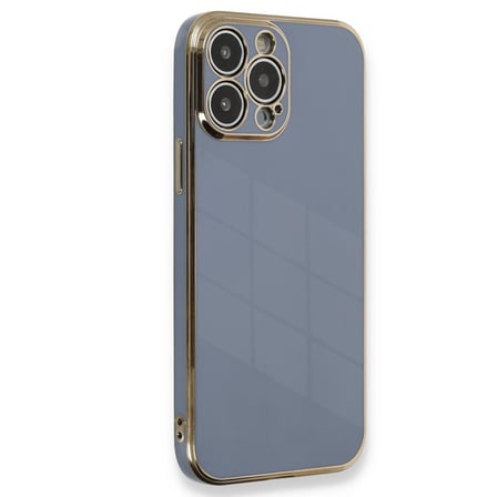 iPhone 15 Pro Kılıf Volet Silikon - Mavi