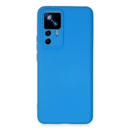 Mi 12T Pro Kılıf Nano içi Kadife Silikon - Mavi