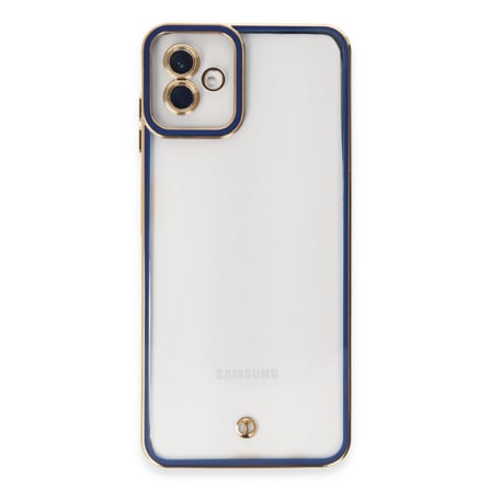 Galaxy A04 Kılıf Liva Lens Silikon - Mavi