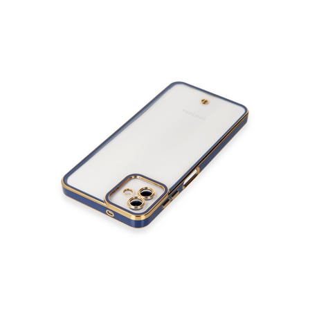 Galaxy A04 Kılıf Liva Lens Silikon - Mavi