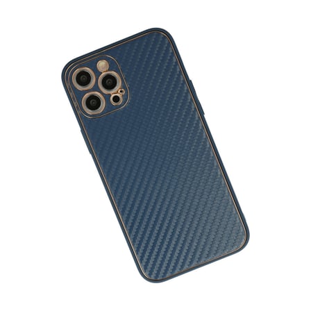 iPhone 12 Pro Kılıf Coco Karbon Silikon - Mavi