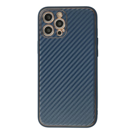iPhone 12 Pro Max Kılıf Coco Karbon Silikon - Mavi