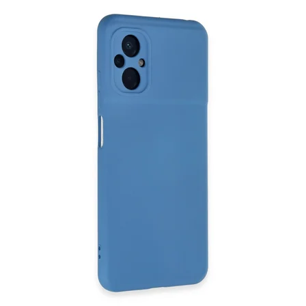 Poco M5 Kılıf Nano içi Kadife Silikon - Mavi