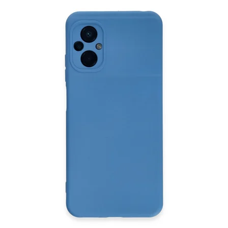 Poco M5 Kılıf Nano içi Kadife Silikon - Mavi