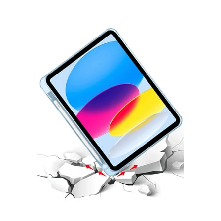iPad 2022 10.9 (10.nesil) Kılıf Kalemlikli Mars Tablet Kılıfı - Mavi